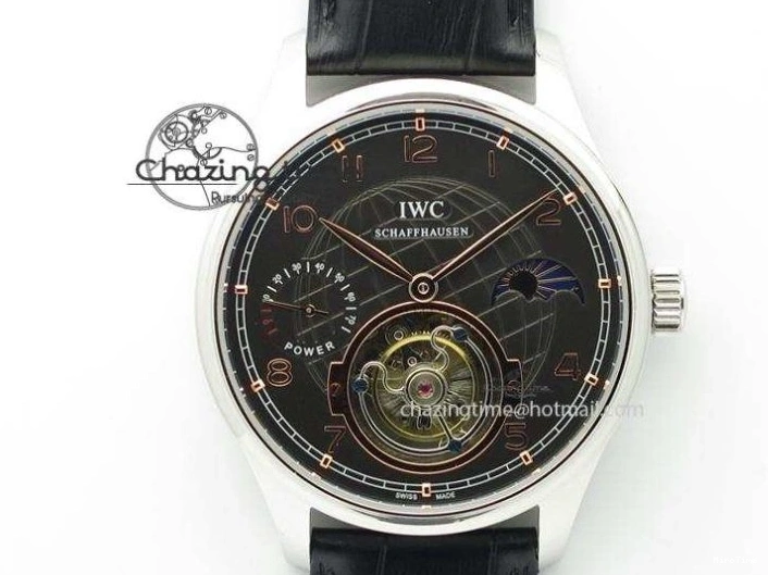 MIROTIME 0422 Compact Portuguese IW545409 RG ZF 1:1 Best Edition White Dial On Brown Leather Strap A 7336